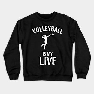 Volleyball Sport Team Play Gift Crewneck Sweatshirt